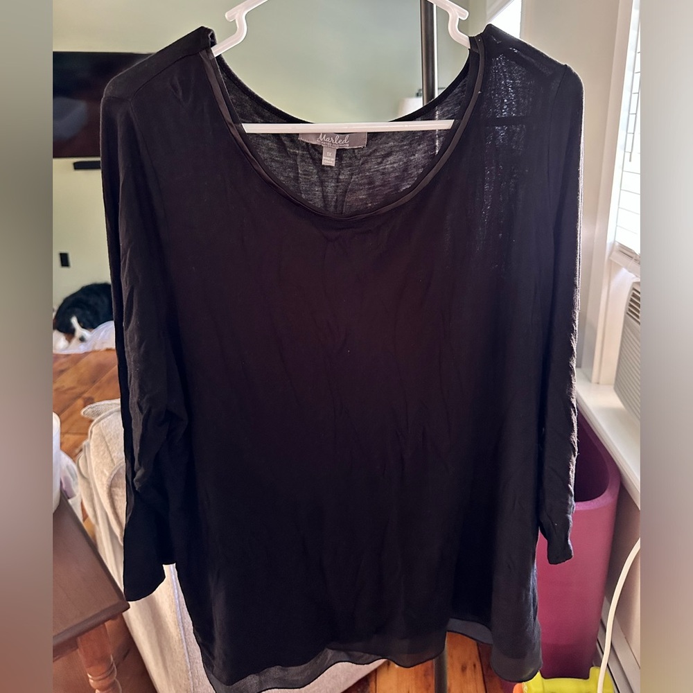 3/4 sleeve dress top